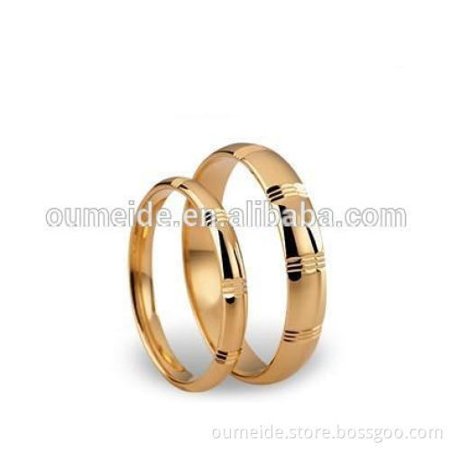 Wholesale brass Jewelry Rings Romantic Gold Wedding Ring